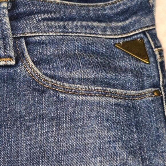 Replay Y2K Blue Rockxanne Jeans with Unique Pattern, Size 28/30, Made In Italy - Picture 7 of 16